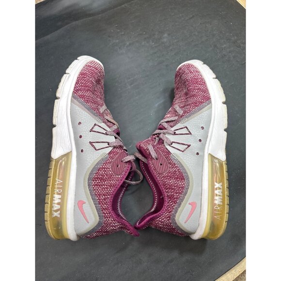 Nike Air Max Sequent 3 Womens Running Shoes Size 7.5 Purple Knit - Picture 8 of 9